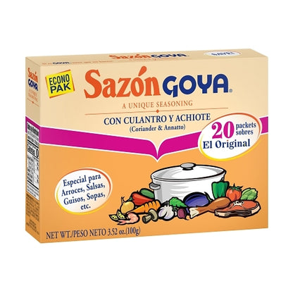 Goya Sazon Coriander & Annatto Seasoning Econo Pak, 18 x 3.52 oz Case - DOT product image 7