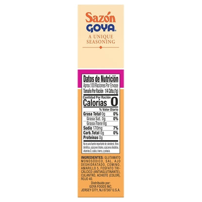 Goya Sazon Coriander & Annatto Seasoning Econo Pak, 18 x 3.52 oz Case - DOT product image 8