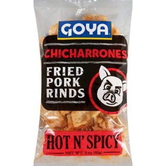 Goya Chicharrones Hot & Spicy, 12 x 3 oz Case - Snacks
