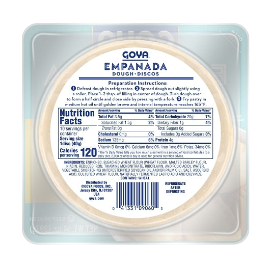 Goya Empanada/Pastry Dough, 24 x 14 oz Case - DOT product image 2