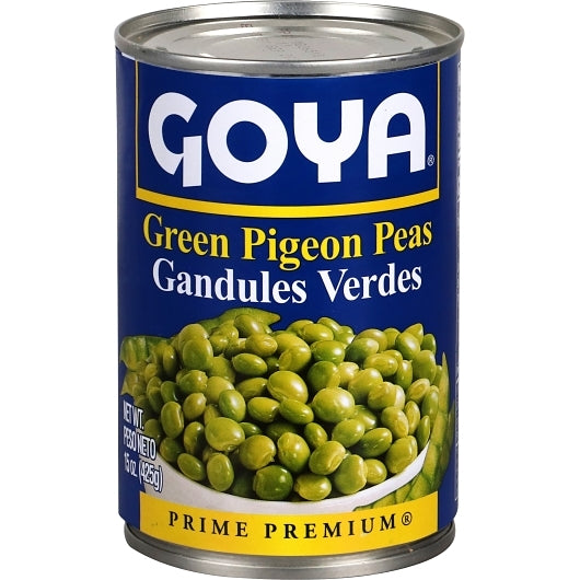 Goya Green Pigeon Peas, 24 x 15 oz Case - Fruit & Sides
