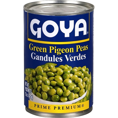 Goya Green Pigeon Peas, 24 x 15 oz Case - Fruit & Sides