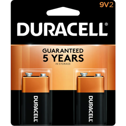 Duracell COPPERTOP 9 VOLT TWO PACK, 4 x 12 x 2 each Case - DOT product image 2