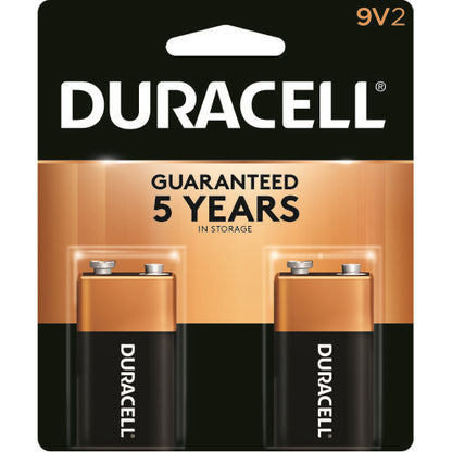 Duracell Coppertop 9 Volt Two Pack, 4 x 12 x 2 each Case - Batteries