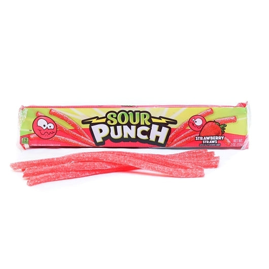 Sour Punch Straws Tray Gummy Candy, 12 x 24 x 2 oz Case - DOT product image 4