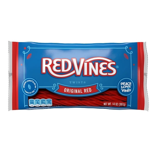 RedVines Original Red Twists Case/Bag, 12 x 14 oz Case - Candy & Confections