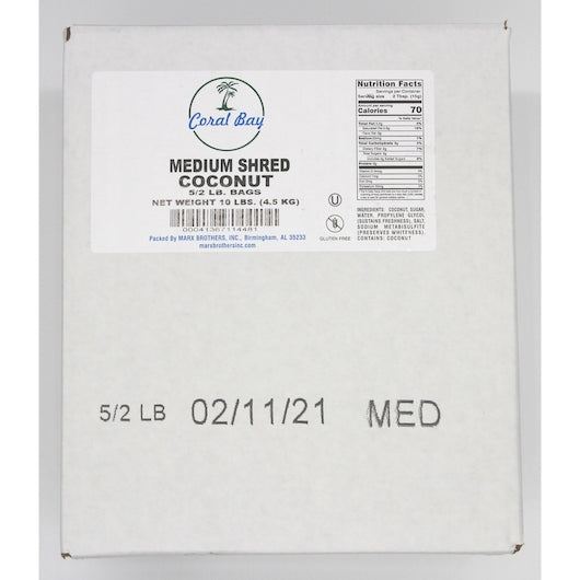 Coconut Coral Medium Sweetened Cream Coconut Medium Shredded, 1 x 4.5 KG Case - DOT product image 8