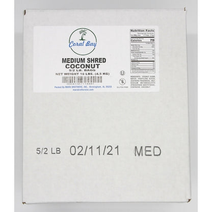 Coconut Coral Medium Sweetened Cream Coconut Medium Shredded, 1 x 4.5 KG Case - DOT product image 8