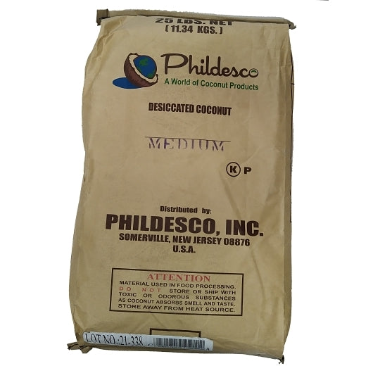 Coconut Medium Unsweetened Desiccated Medium Shredded Coconut, 1 x 25 lb Case - DOT product image 8