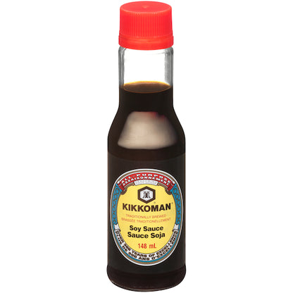 Kikkoman Soy Sauce Bottle, 12 x 148 ML Case - Condiments & Sauces
