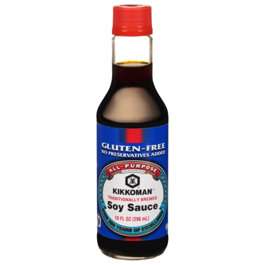 Kikkoman Gluten-Free Soy Sauce, 6 x 10 fl oz Case - Condiments & Sauces
