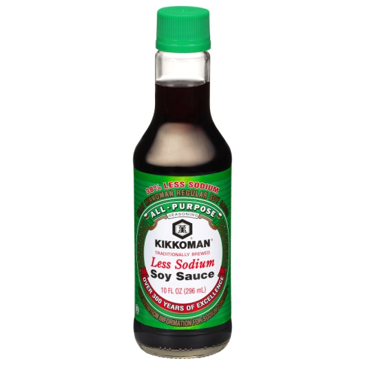 Kikkoman Less Sodium Soy Sauce, 12 x 10 fl oz Case - DOT product image 2