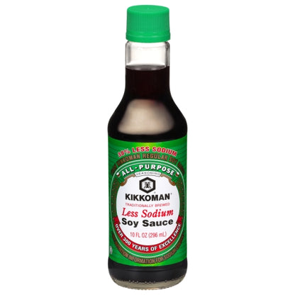 Kikkoman Less Sodium Soy Sauce, 12 x 10 fl oz Case - DOT product image 2