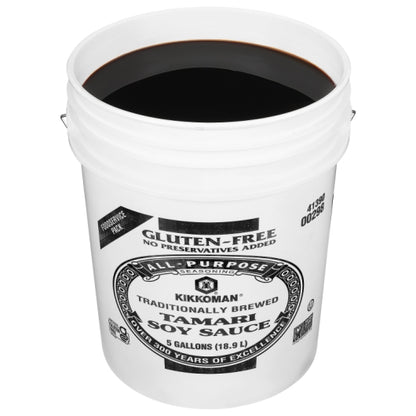Kikkoman Preservative Free Gluten Free Tamari Soy Sauce, 1 x 5 GA Case - DOT product image 2