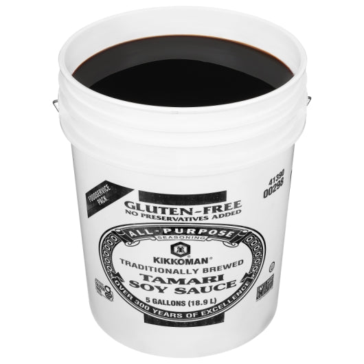Kikkoman Preservative Free Gluten Free Tamari Soy Sauce, 1 x 5 GA Case - DOT product image 2