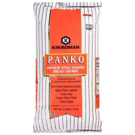 Kikkoman Toasted Panko Japanese Style Bread Crumbs, 6 x 2.5 lb Case - Condiments & Sauces