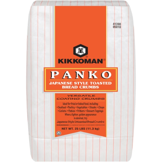 Kikkoman Toasted Panko Japanese Style Bread Crumbs, 1 x 25 lb Case - DOT product image 2
