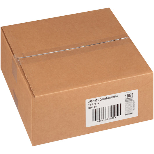 JFG PORTION PACK COFFEE 100% COLOMBIAN, 72 x 1.75 oz Case - DOT product image 4