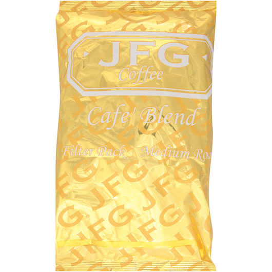 JFG Round Filterpack Coffee Cafe Blend, 42 x 1.5 oz Case - Coffee & Tea