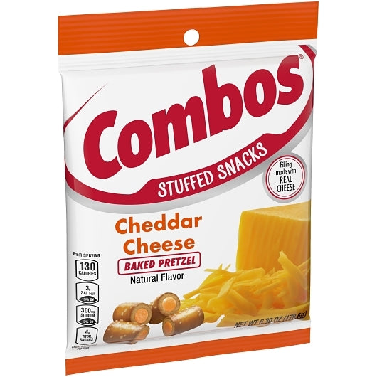 Combos Cheddar Cheese Pretzel Combo Snack, 12 x 6.3 oz Case - DOT product image 4