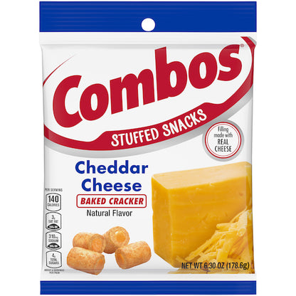 Combos Cheddar Cheese Cracker Combo Snack, 12 x 6.3 oz Case - DOT product image 2