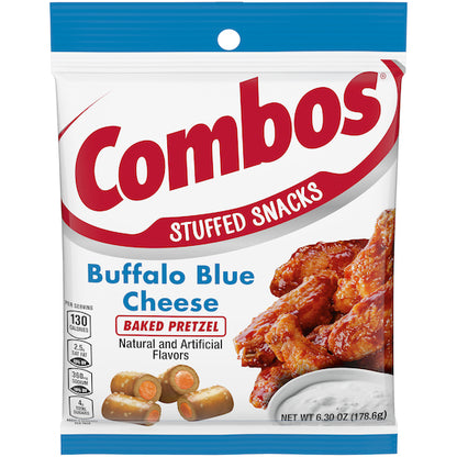 Combos Buffalo Blue Cheese Snack, 12 x 6.3 oz Case - Crackers & Grahams