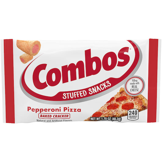 Combos Pepperoni Pizza Cracker Combo Singles, 12 x 18 x 1.7 oz Case - Crackers & Grahams