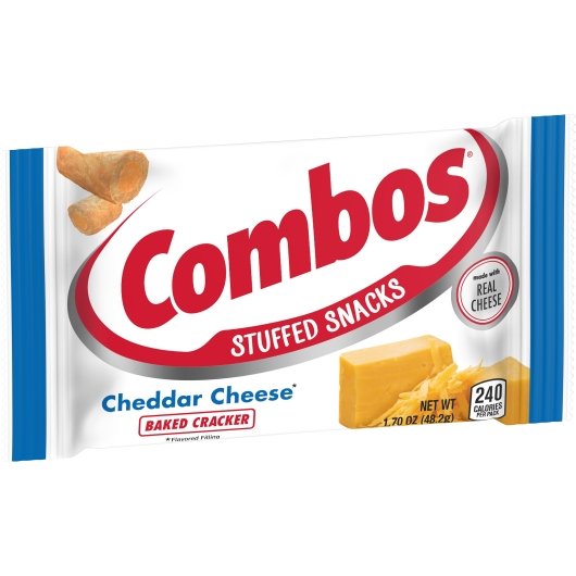 Combos Cheese Cracker Combo Singles, 12 x 18 x 1.7 oz Case - Crackers & Grahams