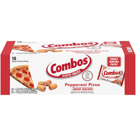 Combos Pepperoni Pizza Cracker Combo Singles, 12 x 18 x 1.7 oz Case - DOT product image 2