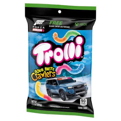 Trolli Sour Brite Crawlers Gummy Candy, 8 x 7.2 oz Case - Alternate product angle or state