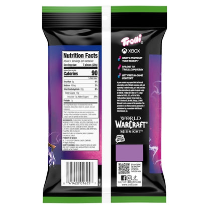 Trolli Very Berry Sour Brite Crawlers Gummy Candy, 8 x 7.2 oz Case - Alternate product angle or state
