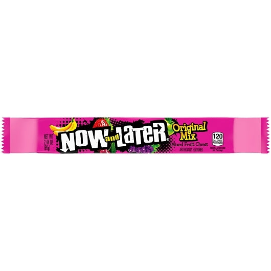 Now and Later Original Mix Bar Gummy Candy, 12 x 24 x 2.44 oz Case - DOT product image 3