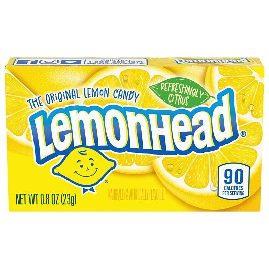Lemonhead Pre-Priced Hard Candy, 12 x 24 x 0.8 oz Case - Candy & Confections