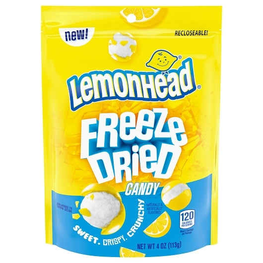 Lemonhead Freeze Dried Candy Stand Up, 8 x 4 oz Case - Candy & Confections