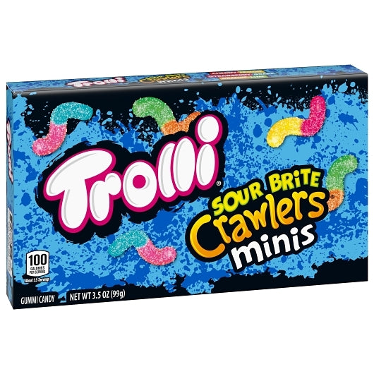 Trolli Sour Brite Crawlers Theater box, 12 x 3.5 oz Case - Alternate product angle or state