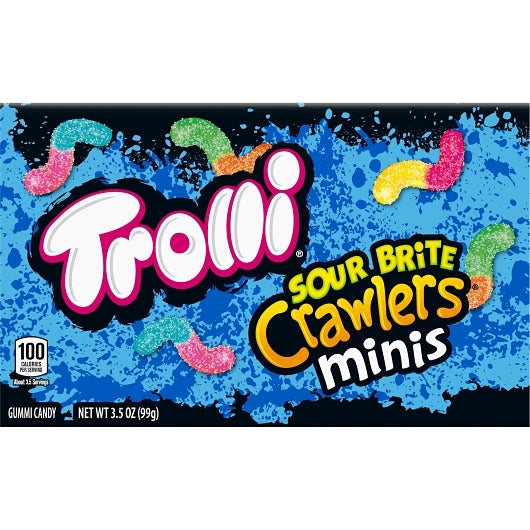 Trolli Sour Brite Crawlers Theater box, 12 x 3.5 oz Case - Front/center packaged product image