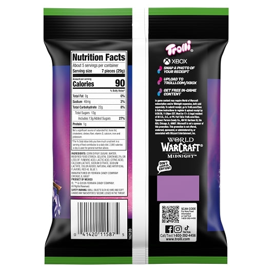 Trolli Very Berry Sour Brite Crawlers Gummy Candy, 12 x 5 oz Case - DOT product image 6