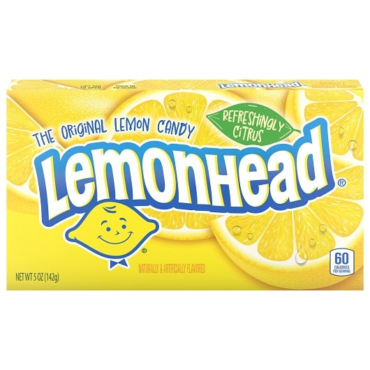 Lemonhead Hard Candy Theater Box, 12 x 5 oz Case - Candy & Confections