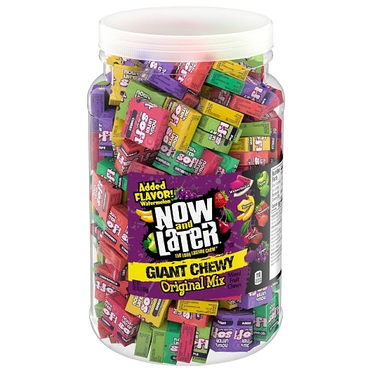 Now and Later Giant Soft Chews, 6 x 38.1 oz Case - Candy & Confections