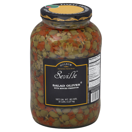 Savor Bulk Salad Olives, 4 x 1 GA Case - Condiments & Sauces
