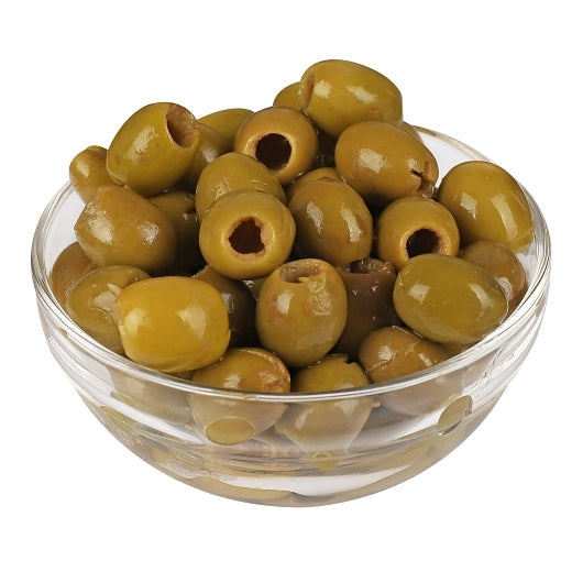 Seville Imports Pitted Manzanilla Olives Glass Jar 340-360 Per Gallon, 4 x 1 GA Case - DOT product image 2