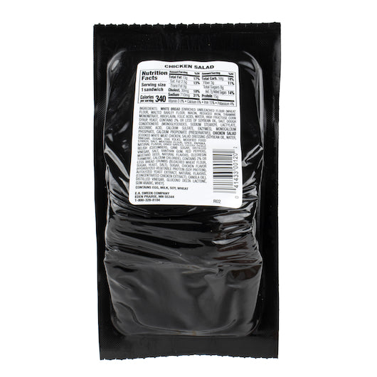 Deli Express Individually Wrapped Chicken Salad Sandwich On White Bread, 10 x 5 oz Case - Prepared Foods