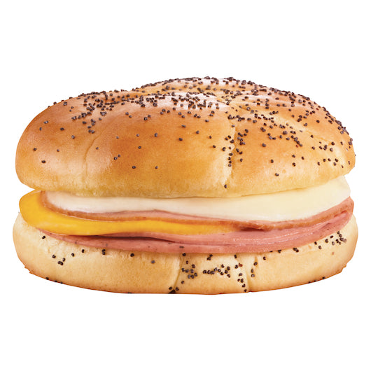 Deli Express Individually Wrapped Chuckwagon On Poppy Seed Kaiser Bun Sandwich, 10 x 4.5 oz Case - DOT product image 4