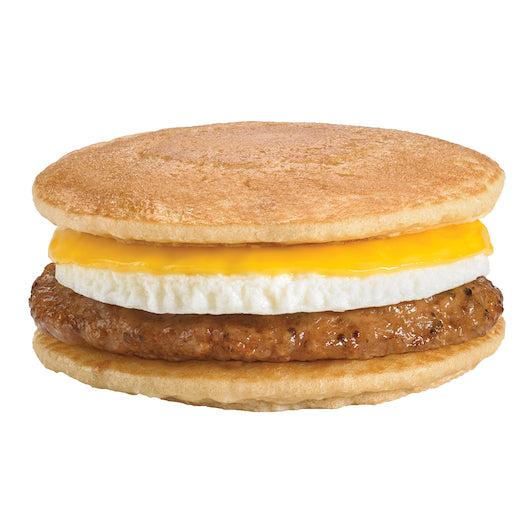 Deli Express Hot-To-Go Individually Wrapped Sausage Egg & Cheese Between Pancake, 12 x 5.2 oz Case - DOT product image 2