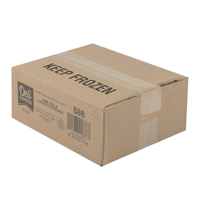 Deli Express Hot-To-Go Individually Wrapped Ham, Egg & Cheese Croissant, 10 x 4.4 oz Case - DOT product image 2