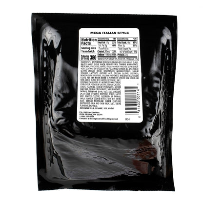 Deli Express Individually Wrapped Mega Italian Style Sandwich Wedge, 8 x 5.7 oz Case - DOT product image 8