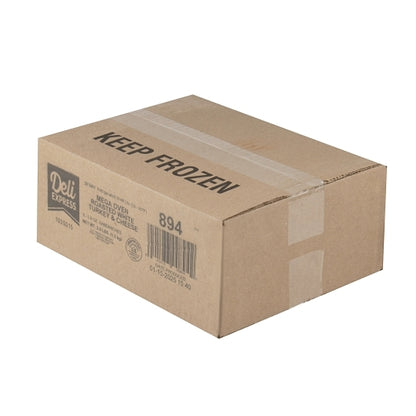 Deli Express Individually Wrapped Mega Hickory Smoked Turkey & Cheese Sandwich Wedge, 8 x 5.8 oz Case - DOT product image 2