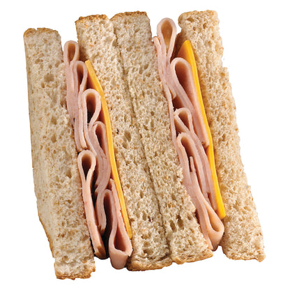 Deli Express Individually Wrapped Mega Hickory Smoked Turkey & Cheese Sandwich Wedge, 8 x 5.8 oz Case - DOT product image 6