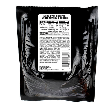 Deli Express Individually Wrapped Mega Hickory Smoked Turkey & Cheese Sandwich Wedge, 8 x 5.8 oz Case - DOT product image 8