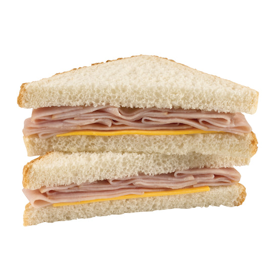 Deli Express Smoked Individually Wrapped Smoked Ham & Cheese Sandwich Wedge, 10 x 4.9 oz Case - DOT product image 2